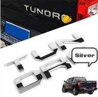 insert letters in tudnar ​tailgate compatable for 2014-2021 models have a 3d raised decorative effect (bright silver) logo