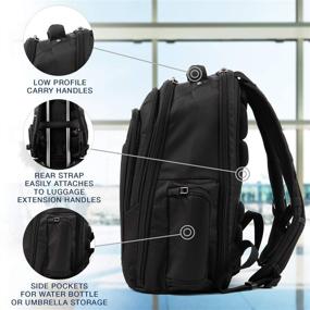 img 2 attached to Travelpro Maxlite 5 Lightweight Underseat Laptop 🎒 Backpack - Sleek Black, 17.5-Inch for Effortless Travel