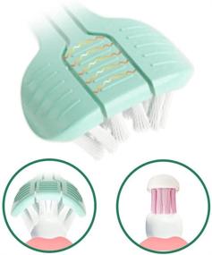 img 1 attached to 👶 Babyease Ultra Soft 3-Sided Toothbrush: The Ultimate Training Tool for Baby and Toddler Dental Care