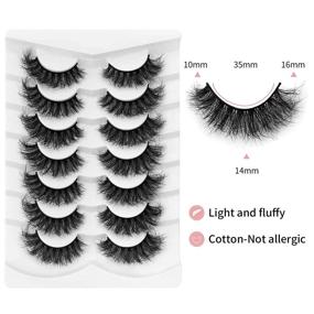 img 3 attached to SEXYSHEEP Lashes Eyelashes Dramatic Multipack