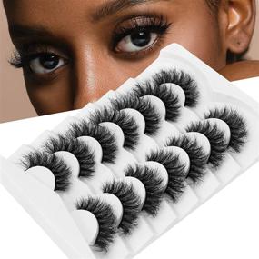 img 4 attached to SEXYSHEEP Lashes Eyelashes Dramatic Multipack