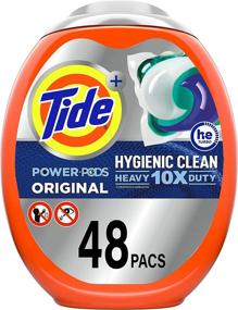 img 4 attached to 🌈 Tide Hygienic Clean Heavy 10x Duty Power PODS Laundry Detergent Pacs, Original – 48 Count: Banishing Both Visible and Invisible Dirt!