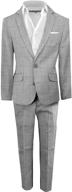 bianco lightweight black windowpane boys' suits & sport coats logo