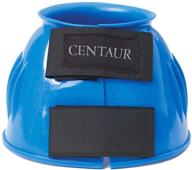 🔵 royal blue pvc bell boots, medium size, with ribbed design - centaur логотип