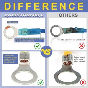 img 1 attached to 🔌 Haisstronica Insulated Electrical Connectors: 3 Colors for Ultimate Connectivity