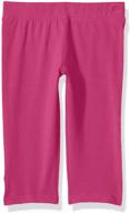 🔹 clementine girls athletic sport capri leggings: vibrant assorted colors for active style logo
