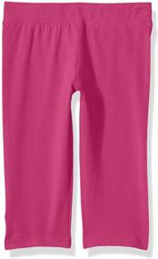 img 1 attached to 🔹 Clementine Girls Athletic Sport Capri Leggings: Vibrant Assorted Colors for Active Style