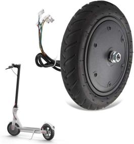 img 2 attached to 🛴 Enhance Your Xiaomi M365 Electric Scooter with 250W Motor Wheel Tire: AntiSkidding, Shock Absorber, Pneumatic EScooter Wheel Replacement