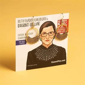 img 1 attached to Stealing Sliver Dissent Earrings Ginsburg