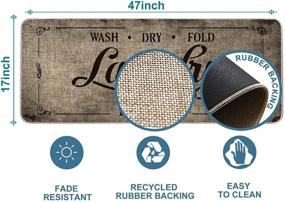 img 3 attached to 🖼️ Artoid Mode Wash Dry Fold Repeat Decorative Doormat - Seasonal Daily Home Indoor Outdoor Rug 17 x 47 Inch