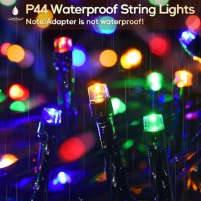 img 2 attached to 🎄 Transform Your Holidays with 66ft Twinkle Fairy Lights - 200 LED String Lights with 8 Modes, Perfect for Xmas Tree Party Yard Garden Decorations (Multicolor)