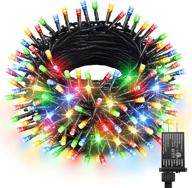 🎄 transform your holidays with 66ft twinkle fairy lights - 200 led string lights with 8 modes, perfect for xmas tree party yard garden decorations (multicolor) logo