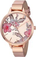 floral dial strap watch for women by nine west logo