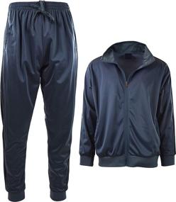 img 3 attached to Stylish and Athletic: Men's Athletic Piece Tracksuit 866 Red, Perfect for Active Lifestyles