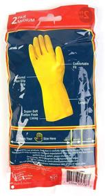 img 1 attached to Versatile 1-Pack Latex Household Gloves - Good Living One-Size-Fits-All for Various Uses