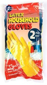 img 2 attached to Versatile 1-Pack Latex Household Gloves - Good Living One-Size-Fits-All for Various Uses