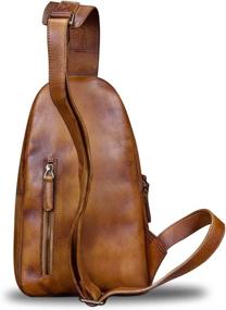 img 2 attached to 🎒 Authentic Handmade Crossbody Backpacks: Versatile Daypacks for a Stylish Casual Look