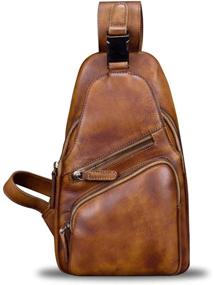 img 3 attached to 🎒 Authentic Handmade Crossbody Backpacks: Versatile Daypacks for a Stylish Casual Look