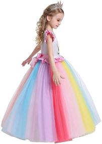 img 1 attached to 👸 MYRISAM Multicolored Girls' Birthday Princess Performance Dresses