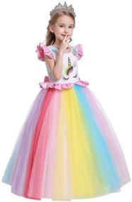 img 4 attached to 👸 MYRISAM Multicolored Girls' Birthday Princess Performance Dresses