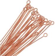 📿 beadaholique 325q-2.00 50-piece copper eye pins: real open design, 22-gauge, 2-inch length - shop now! logo