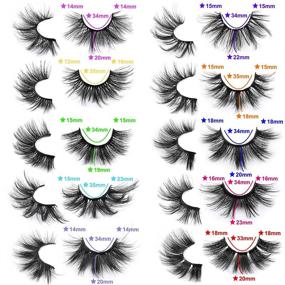 img 2 attached to 👁️ Wholesale 40 Pairs of False Eyelashes - Long, Thick, Dramatic Style - Faux Mink 3D Lashes - Full Volume and Fluffy - Pack of 10 Different Styles