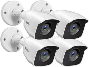 img 4 attached to 📷 Камера безопасности SANNCE 1080P 4Pack с проводным подключением: передовое ночное видение, водостойкость для систем SANNCE CCTV DVR и TVI DVR.
