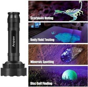 img 1 attached to Anipaw UV Black Light Flashlight: Super Bright 100 LED 395 nM Ultraviolet Blacklight Detector for Pet Urine, Dry Stains, Bed Bugs, Scorpions Hunting - Professional Grade