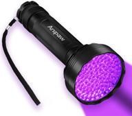 anipaw uv black light flashlight: super bright 100 led 395 nm ultraviolet blacklight detector for pet urine, dry stains, bed bugs, scorpions hunting - professional grade logo