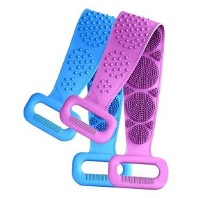 img 3 attached to Jwxstore Silicone Back Scrubber for Shower - Body Brush for Bathing, Exfoliating, and Cleansing | Back Massage and Full Body Cleaning to Eliminate Ash and Mud