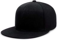 🧢 chok.lids flat bill visor classic snapback hat: trendy adjustable brim high top end baseball cap logo