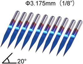 img 3 attached to 🔪 Сайнсмарт Генмитсу гравировальная головка конической формы: инструмент для точной резьбы для сложных узоров
