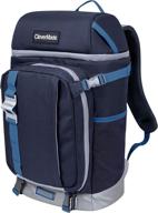 🎒 clevermade cardiff backpack cooler bag - insulated 24 can soft leakproof cooler with bottle opener, dry storage compartments, mesh side pockets - navy логотип