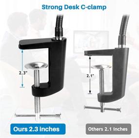 img 1 attached to 📷 Upgraded STORAGEGEAR Webcam Stand with Flexible Gooseneck Arm and Clamp - Compatible with Logitech C920, C922, C922x, C930, C615, C925e, Brio 4K