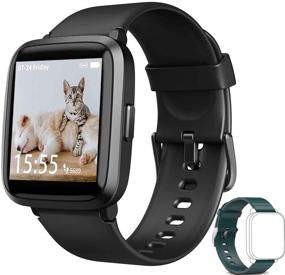 img 4 attached to 📱 Последние умные часы 2021 для мужчин и женщин - 1,4" сенсорный экран, монитор сердечного ритма, водостойкость IP67, трекер фитнеса для iPhone и Android