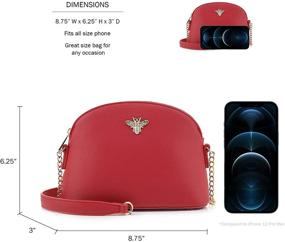 img 1 attached to 👜 Коллекция стильных и функциональных женских кожаных сумок EMPERIA с плечевыми ремнями и кошельком