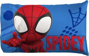 img 2 attached to 🕷️ Marvel Spidey and His Amazing Friends Team Spidey Twin Size Sheet Set - 3 Piece Set | Super Soft & Cozy Kid’s Bedding | Fade Resistant Microfiber Sheets (Official Marvel Product)