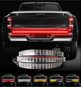 img 3 attached to 🚦 60-inch LED Strip Tailgate Light Bar with Reverse Brake Signal Combo | Compatible with Chevy, Ford, Dodge, Ram, Toyota, Nissan Pickup Trucks | DRL Daytime Running Light | Bed Liner LED