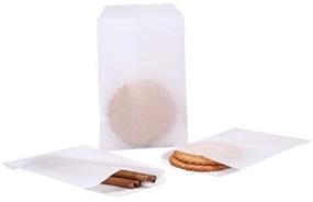 img 2 attached to 🛍️ Quotidian Pack of 100 Small Flat 3x5 Semi-Transparent Glassine Waxed Paper Bags – Ideal for Bakery Treats, Candies, Desserts, Chocolates, and Party Favors