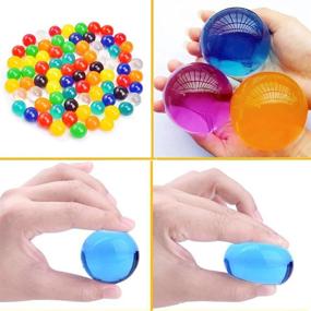 img 1 attached to 200 Pcs Giant Jumbo Water Beads - Non Toxic & Versatile - Ideal 🌊 for Kids Sensory Play, Wedding Decor, Plant Vase Filling - Large Water Gel Beads 8 oz