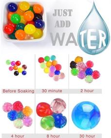 img 3 attached to 200 Pcs Giant Jumbo Water Beads - Non Toxic & Versatile - Ideal 🌊 for Kids Sensory Play, Wedding Decor, Plant Vase Filling - Large Water Gel Beads 8 oz