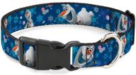 buckle down plastic clip collar snowflakes dogs logo