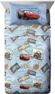 jay franco disney/pixar tune up full sheet set in blue-cars: complete 4 piece bedding set for car enthusiasts logo