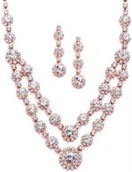 шикарное ожерелье и серьги марьель с камнями: потрясающая женская бижутерия для подружек невесты логотип