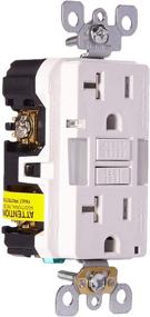 img 4 attached to Leviton GFNL2 W SmartlockPro Tamper Resistant Receptacle: Safety & Convenience Combined