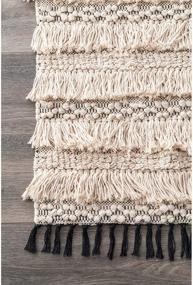 img 1 attached to 🏡 Ковер nuLOOM Emerita Tassel Shag - 3' x 5' - Бежевый: Роскошный комфорт для вашего пространства