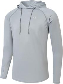 img 4 attached to Men's Active Clothing with 🏃 Thumbholes for Enhanced Athletic Performance and Protection