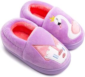 img 4 attached to 🧦 Warm Winter Indoor Boys' Toddler Slippers Shoes