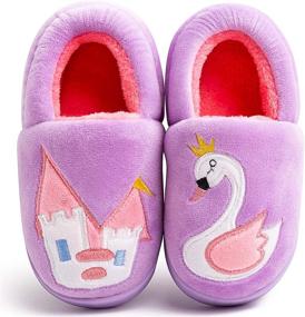 img 1 attached to 🧦 Warm Winter Indoor Boys' Toddler Slippers Shoes