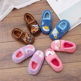 img 3 attached to 🧦 Warm Winter Indoor Boys' Toddler Slippers Shoes